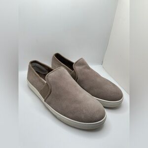 Blondo Women’s Taupe Suede Slip-On Sneakers Waterproof Sz 9M